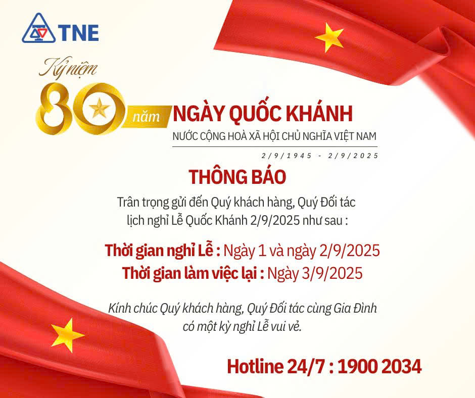 THÔNG BÁO NGHỈ LỄ 2-9-2025