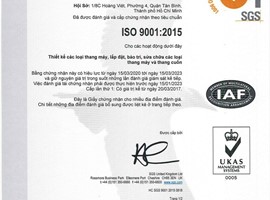 Chứng chỉ ISO 9001: 2015